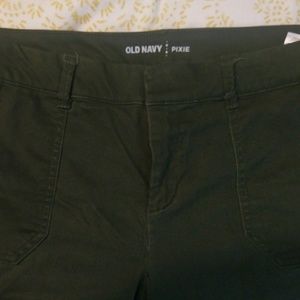 Hunter Green Old Navy Pixi Ankle Pants